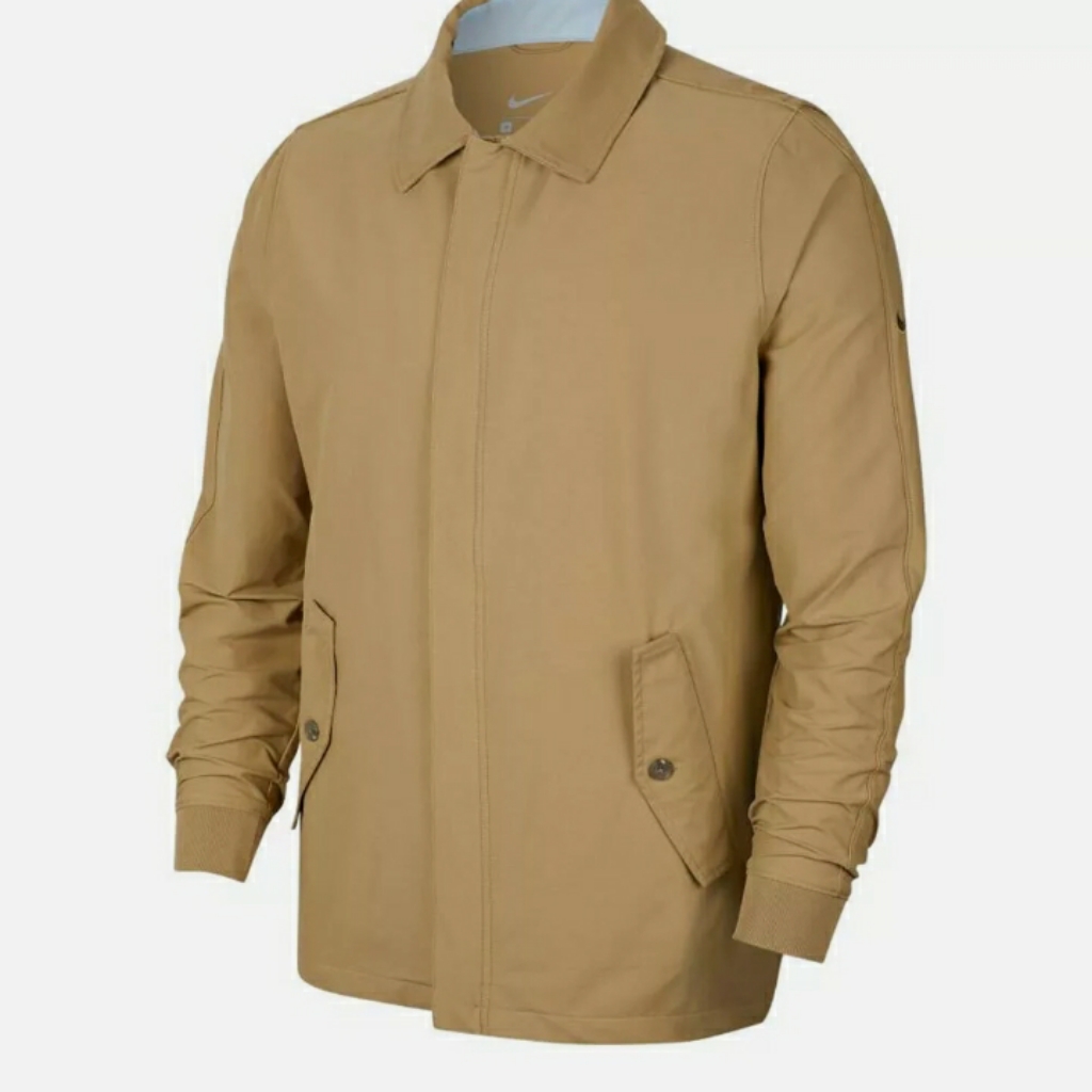 Nike Repel Player Golf Woven Rain Jacket Mens Medium Parachute Beige Bv0386-297